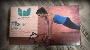 Warrior by Natural Fitness Angled Pushup Bars for Bodyweight Conditioning